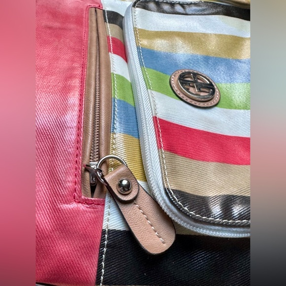Giani Bernini multicolored striped adjustable bag - Picture 7 of 14